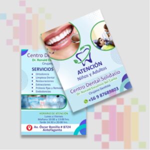 Flyer 1/2 pág. Doble Cara Couche 120 g
