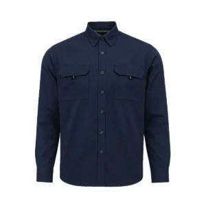 Camisa Gabardina 80/20 UV Azul